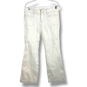 Y2K Hollister Low Rise Flare Leg White Pants Size 7 Baddie